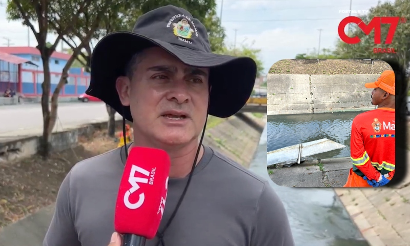 Revoltante: ecobarreiras da Prefeitura de Manaus é furtada por criminosos no bairro Petrópolis: veja vídeo