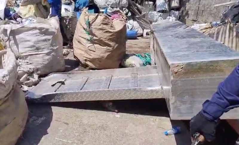 Urgente: ecobarreira furtada no bairro Petrópolis é encontrada em ferro-velho de Manaus; veja vídeo