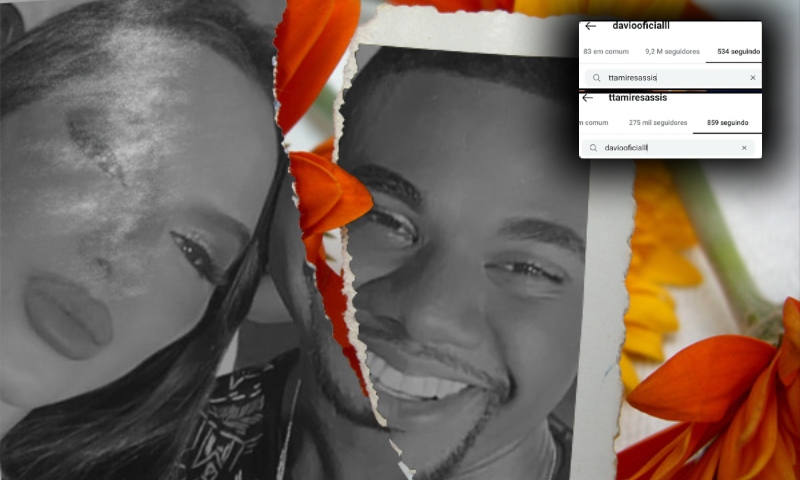 Tamires Assis e Davi Brito deixam de se seguir no Instagram após “molecagem” do ex-BBB