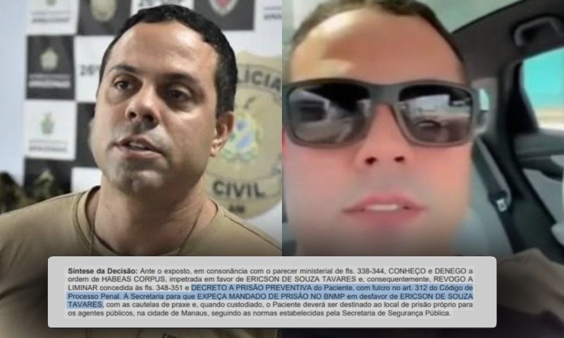 Delegado de Manaus que postou vídeo debochando da Justiça do Amazonas tem prisão decretada; veja
