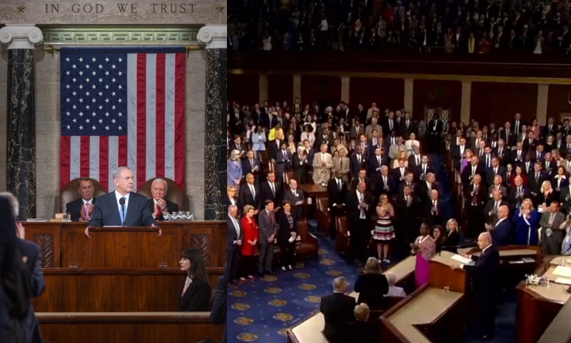 Netanyahu é aplaudido de pé no Congresso dos EUA: “América e Israel devem permanecer juntos”; veja vídeo