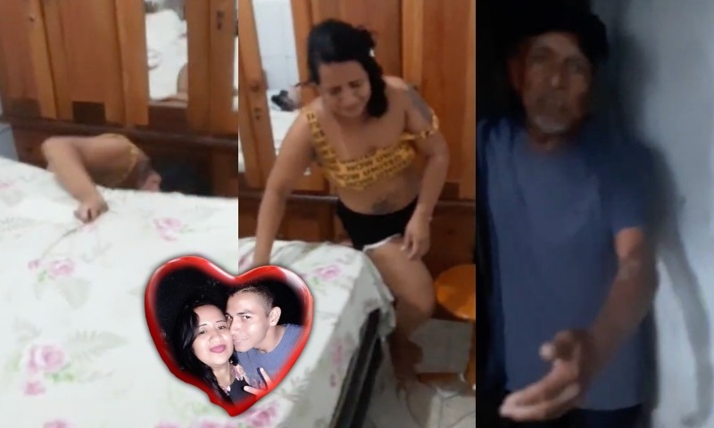 Marido flagra esposa “com a boca na botija” de vizinho lis0 e fed0rento; veja vídeo