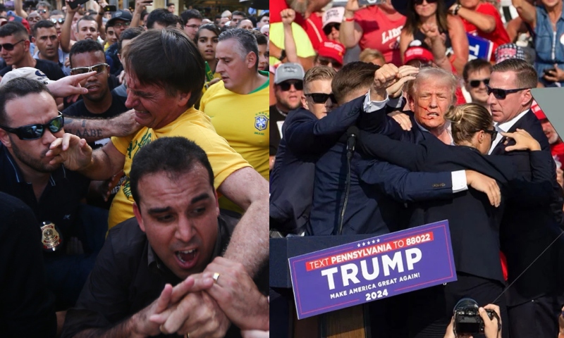 Bolsonaro diz que assim como Trump,  “sistema” quer facilitar seu ass4ssinato