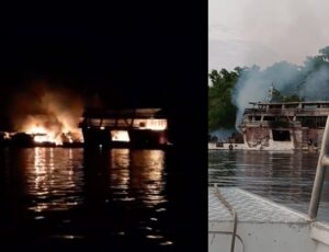 Embarcação explode e deixa várias pessoas gr4vemente fer1das no interior do Amazonas; veja vídeo