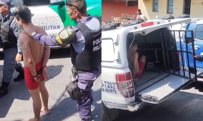Homem é preso depois de agr3d1r e chic0tear esposa com fio de carregador no Cidade de Deus