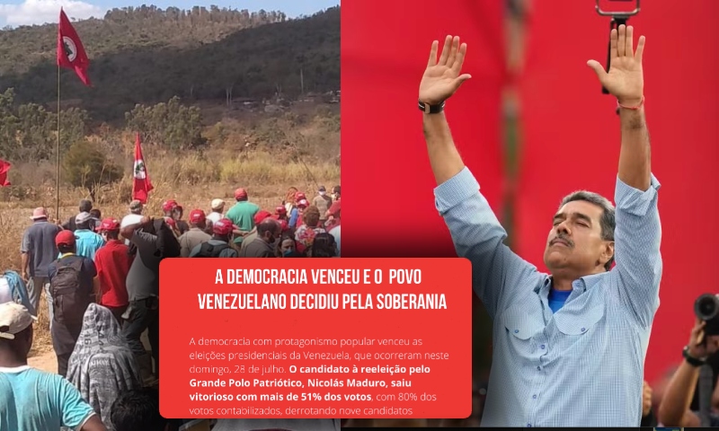 MST celebra farsa eleitoral de Maduro: “Democracia venceu”