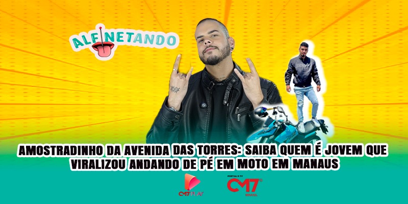Amostradinho da Avenida das Torres: saiba quem é o jovem que viralizou andando de pé em moto em Manaus