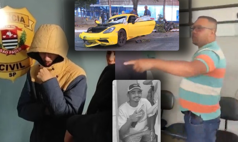 Pai de entregador m0rto por playboy do Porsche quebr4 milionário na p0rr4da: “o dinheiro não vai te proteger”; veja vídeo