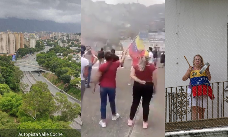‘Clima de funeral’: Venezuela tem ruas vazias e protestos após farsa que reelegeu Maduro; veja vídeo