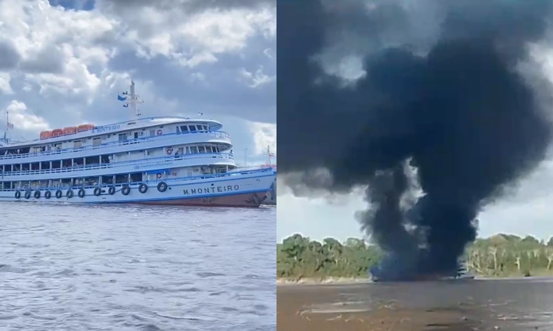 “Há v1timas f4tais”: Marinha envia equipes de resgate para local onde barco pegou fogo em Uarini
