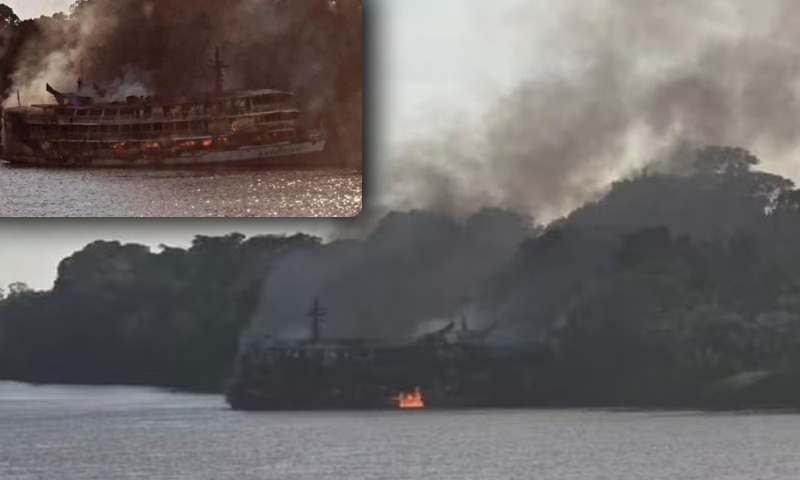 Incêndio no barco M. Monteiro: três pessoas m0rreram e nove estão desaparecidas no interior do AM