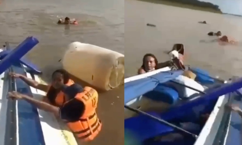 Urgente: lancha ‘capota’ e deixa vários fer1dos no rio Solimões; veja vídeo