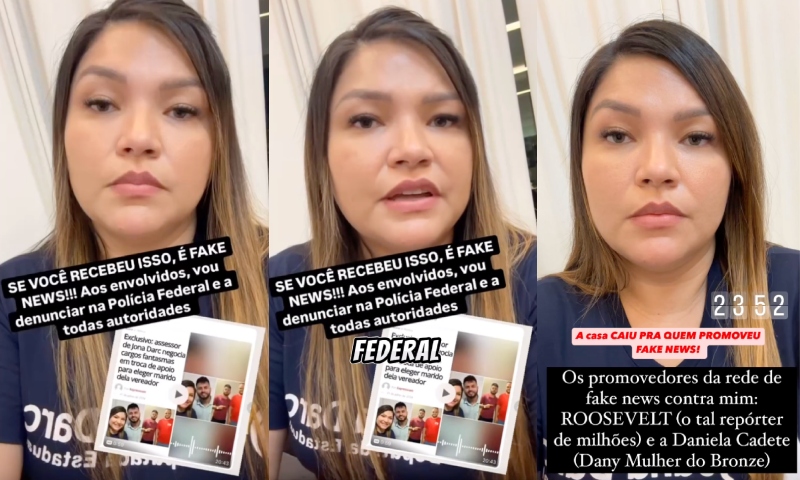 Deputada Joana Darc vai denunciar influencers de Manaus à PF por fake news; veja vídeo