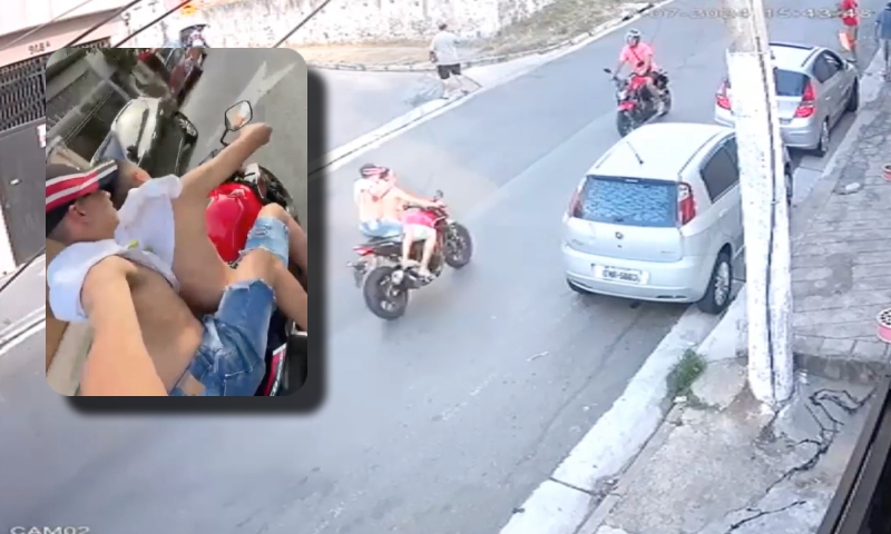 Tudo filmado: ‘amostradinhos do grau’ causam ac1dente de moto e m4tam trabalhador; veja vídeo