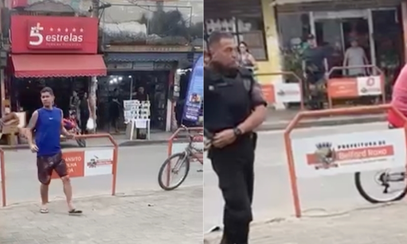 Vulgo ‘Titela’ quase é ‘esmag4d0’ ao tentar separar br1g4 de belas boazudas; veja vídeo