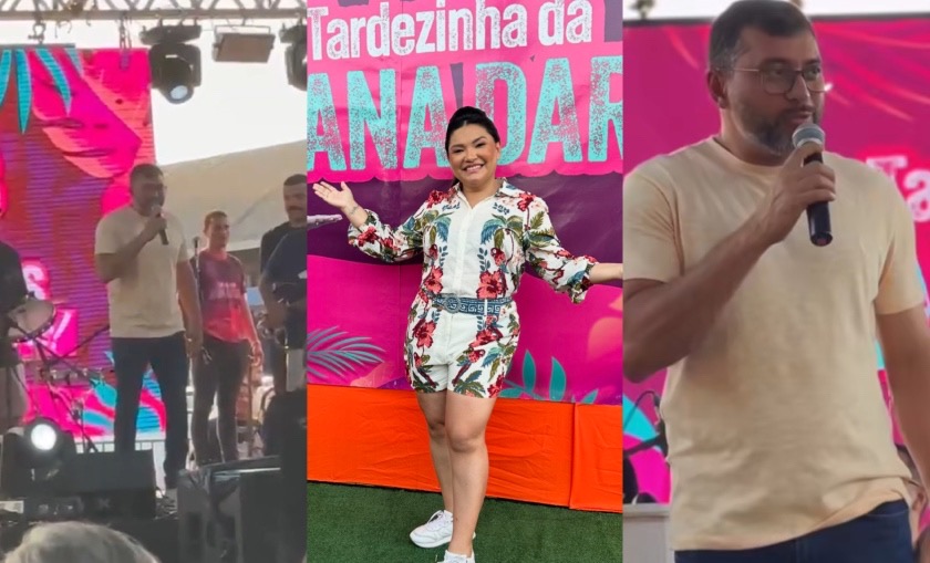 Governador Wilson Lima solta a voz e canta pagode no festão de aniversário da Deputada Joana Darc; veja vídeo