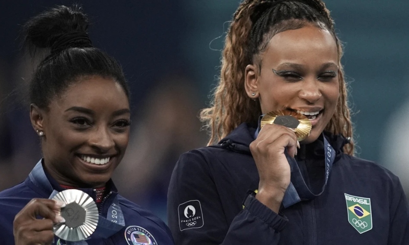 Netflix reage à vitória de Rebeca Andrade sobre Simone Biles após provocação de brasileiros: “filmei tudinho”