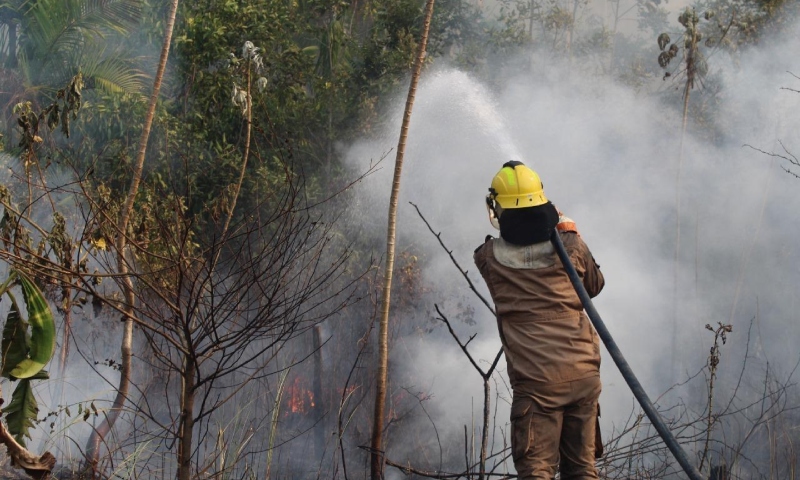 Em dois meses, Operação Aceiro 2024 combateu 4.276 focos de incêndios no interior do Amazonas
