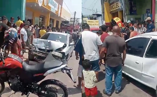 Motorista perde o controle da direção e deixa vários ferid0s no Santa Etelvina; veja vídeo