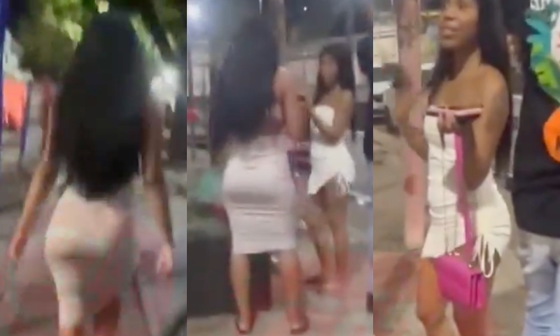 “Foi só uma sent4dinh4”: belíssima morena br1g4 com amiga após descobrir que ela estava ficando com seu ex; veja vídeo