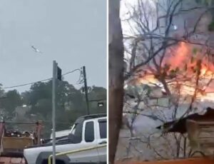 Urgente: veja momento em que avião com passageiros cai no interior de SP; vídeo