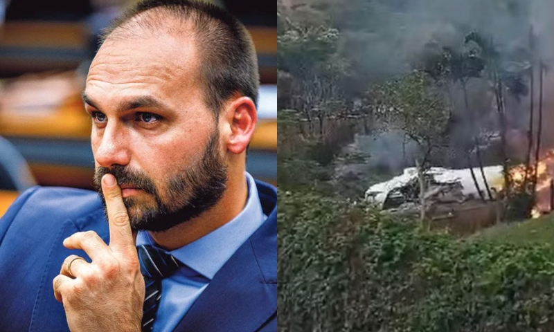 Livramento: Eduardo Bolsonaro esteve em avião do mesmo modelo um dia antes da queda
