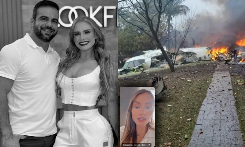 “Logo estaremos no nosso destino”, disse fisiculturista que embarcou com o marido no avião da Voepass; veja vídeo