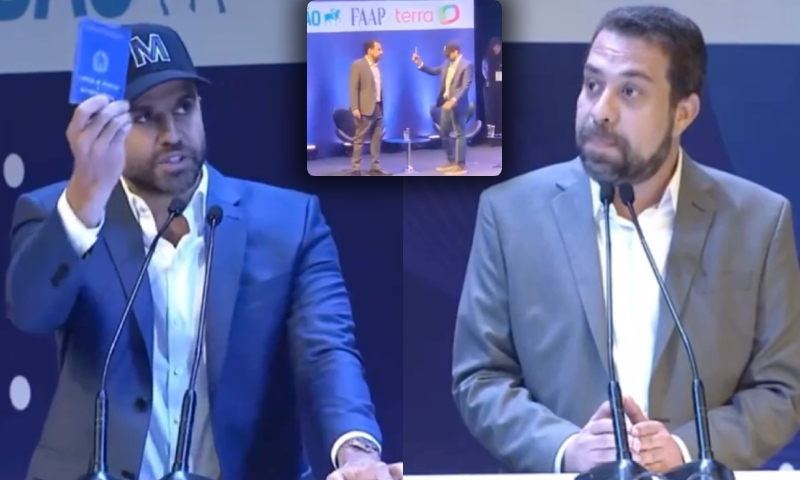 Pablo Marçal “exorciza” comunista Guilherme Boulos mostrando Carteira de Trabalho; veja vídeo