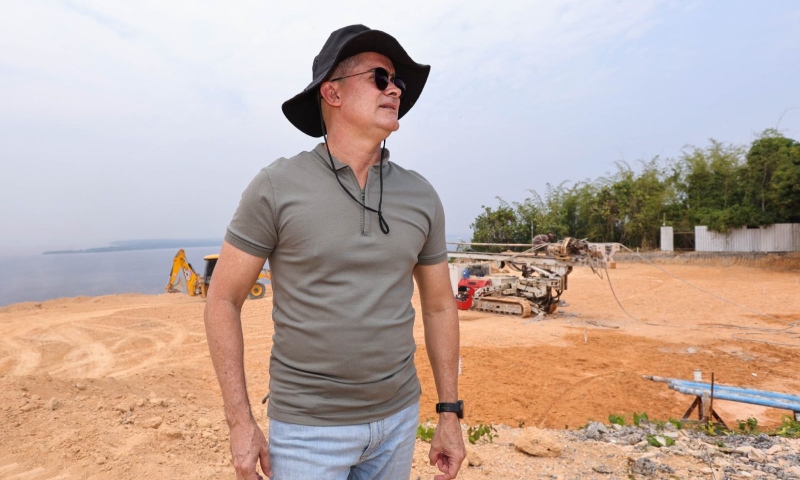 David Almeida realiza visita técnica às obras do parque Encontro das Águas Rosa Almeida