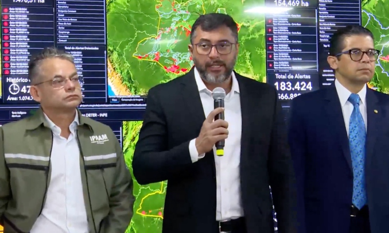 Wilson Lima anuncia ações para o combate às queimadas no Amazonas; veja vídeo