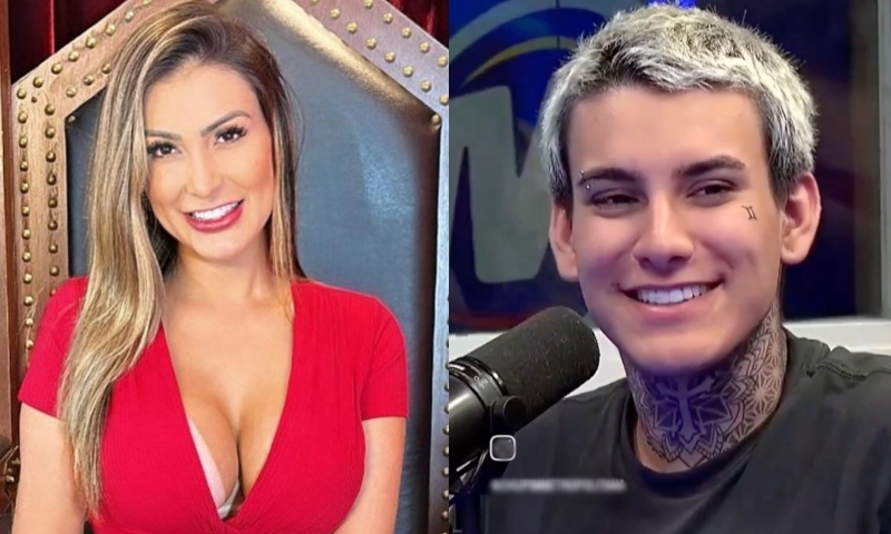 Filho de Andressa Urach fala sobre ficar exc1t4do enquanto grava os vídeos pic4ntes da mãe; veja
