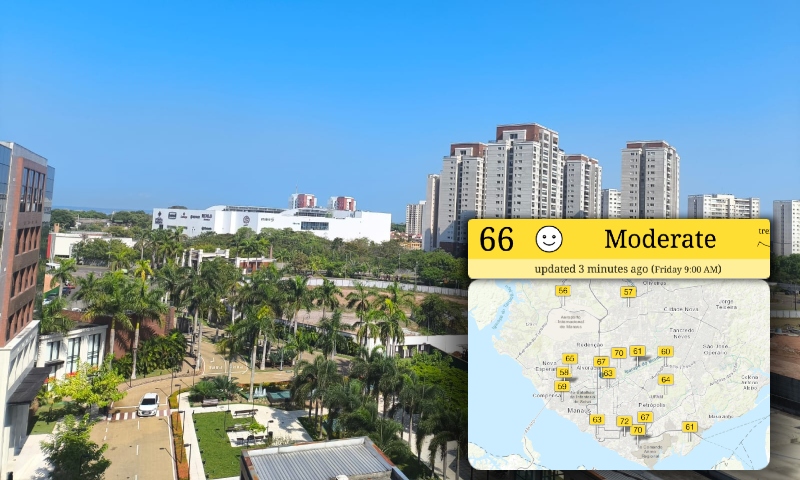 Após chuvas isoladas, fumaça dispersa e qualidade do ar em Manaus volta ao nível “moderado”; veja