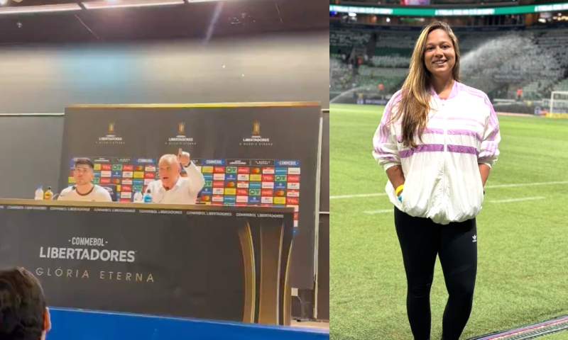 Tite se revolta após jornalista que cobria o Flamengo ser agredida na sala de imprensa do Maracanã; veja vídeo