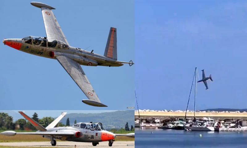 Jato cai no mar e m4ta piloto durante apresentação na França; veja vídeo