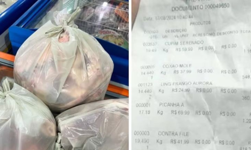 “Churras cancelado”: homem é preso após tentar comprar mais de 100kg de carnes com falso pix de R$ 5 mil