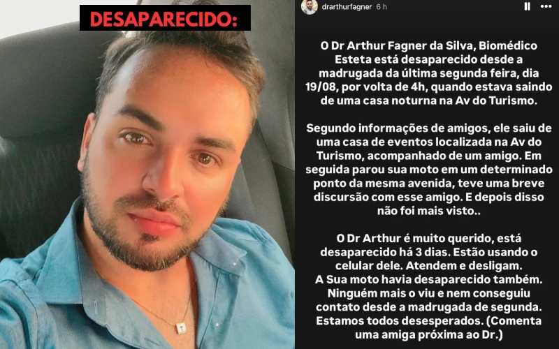 “Estão usando o celular dele, atendem e desligam. A moto sumiu também”, dizem familiares de biomédico desaparecido em Manaus