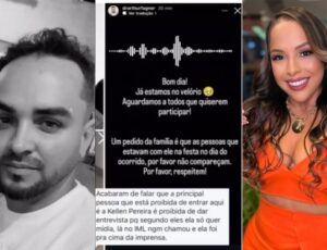 Mãe do Biomédico Arthur proíbe Blogueira Kellen Pereira e 'amigos festeiros' de irem ao velório: "não cuidaram dele"; ouça áudio