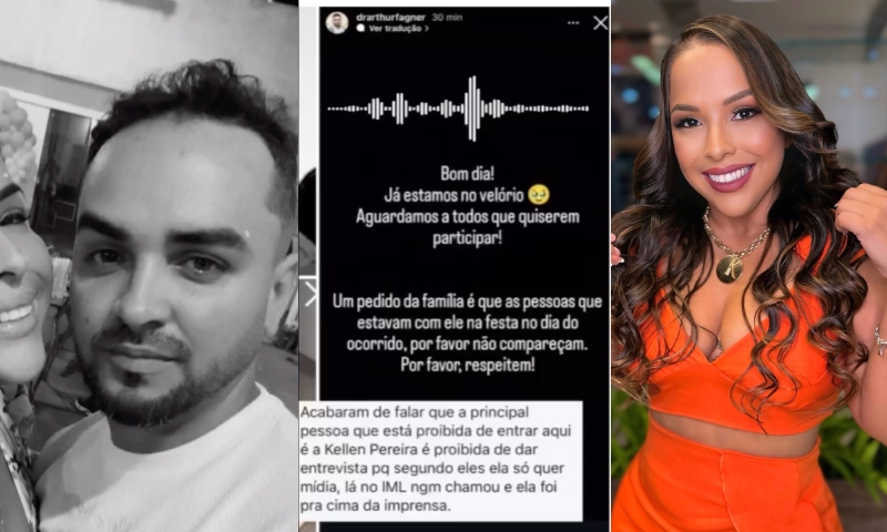 Mãe do Biomédico Arthur proíbe Blogueira Kellen Pereira e ‘amigos festeiros’ de irem ao velório: “não cuidaram dele”; ouça áudio