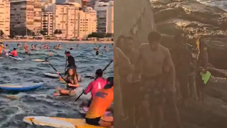 Cenário Apocalíptico: tornado de ventania arrast4 mais de 100 banhistas contra pedras; veja vídeo