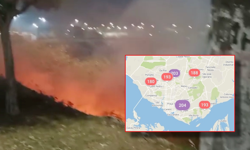 Grave: zona Sul de Manaus registra a pior qualidade do ar após incêndios em áreas de mata; veja vídeo