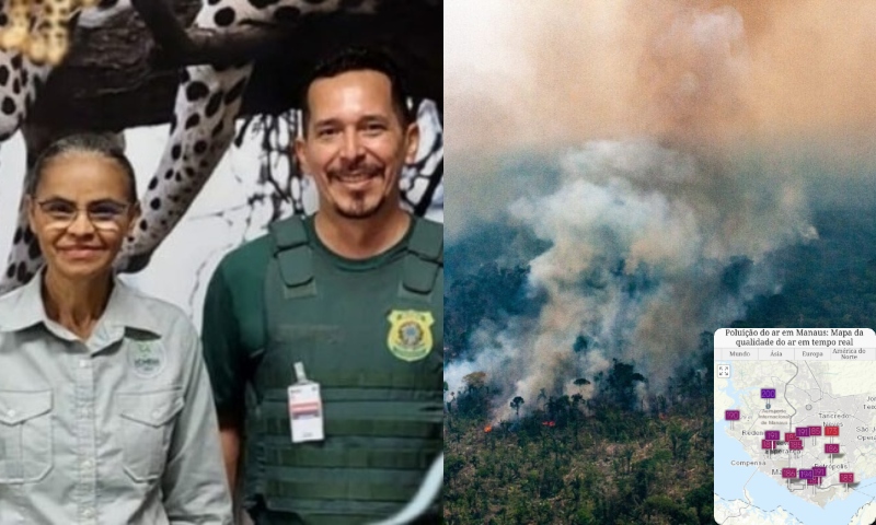 Superintendente do Ibama-AM “tira o dele da reta” e foge da responsabilidade no Combate às queimadas no Amazonas