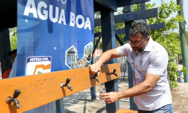 Governador Wilson Lima entrega sistema do projeto Água Boa para famílias da zona rural de Manaus