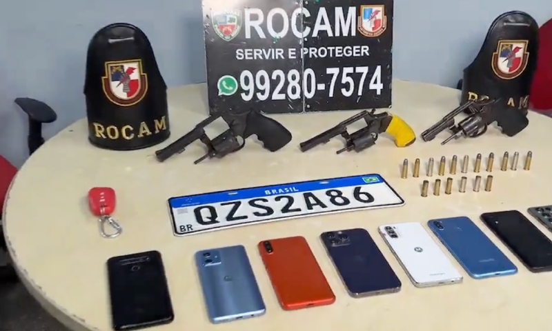 Assaltantes m0rrem após troca de tir0s com a Rocam em Manaus