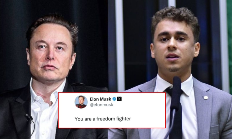 Elon Musk apoia Nikolas Ferreira em última postagem antes da queda do X: ‘Você é um lutador pela liberdade’