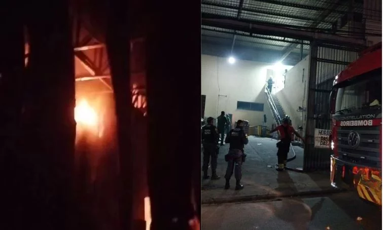 Incêndio atinge Supermercado Super Nova Cidade em Manaus