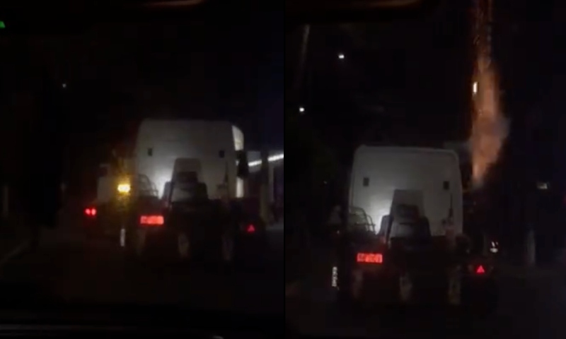 Motoristas de carreta são flagrados fazendo zigue-zague no Tarumã: “irresponsáveis”; veja vídeo