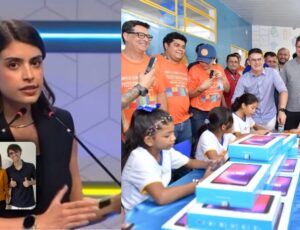 Amiga de Amom, Tábata Amaral elogia educação municipal na gestão de David Almeida durante debate em SP; veja vídeo