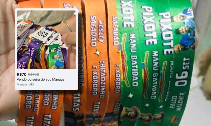 ‘Manaus Passo a Paço 2024’: Prefeitura alerta sobre a comercialização de pulseiras falsificadas