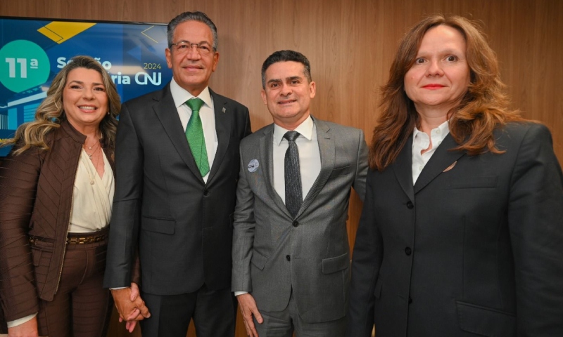 Prefeito David Almeida prestigia a posse de Mauro Campbell como corregedor nacional de Justiça