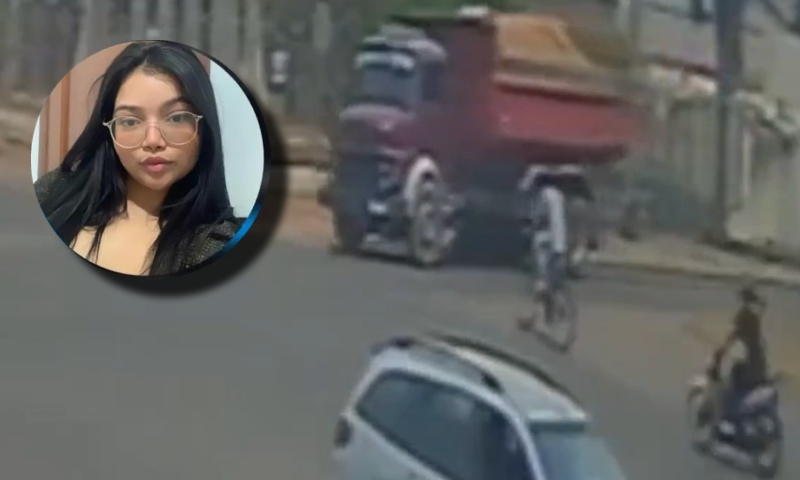 Vídeo mostra momento que jovem m0rr3 esm4gad4 por cam1nhão; veja